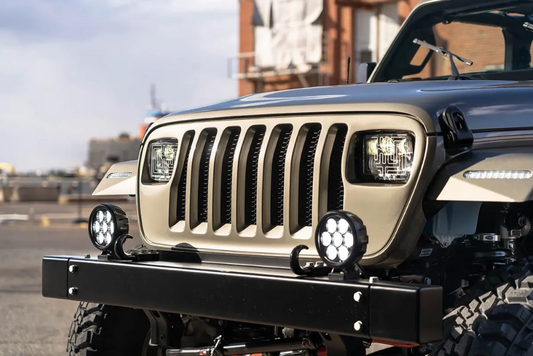 YJ-Styled Grille - Compatible With All Variations of JL Wrangler (2018-Current) JL, JLU, JT Gladiator